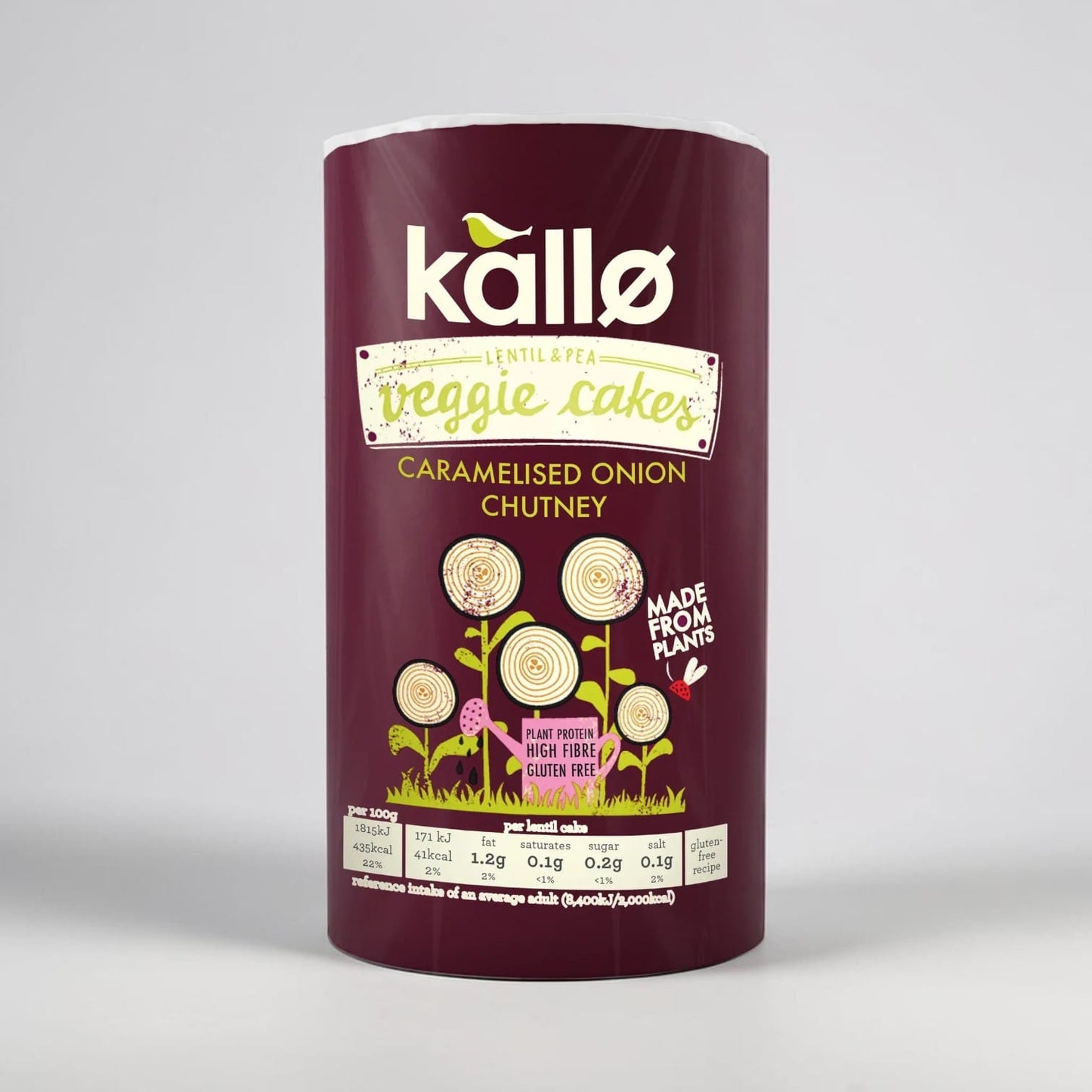 Caramelised Onion Veggie Cakes by Kallo