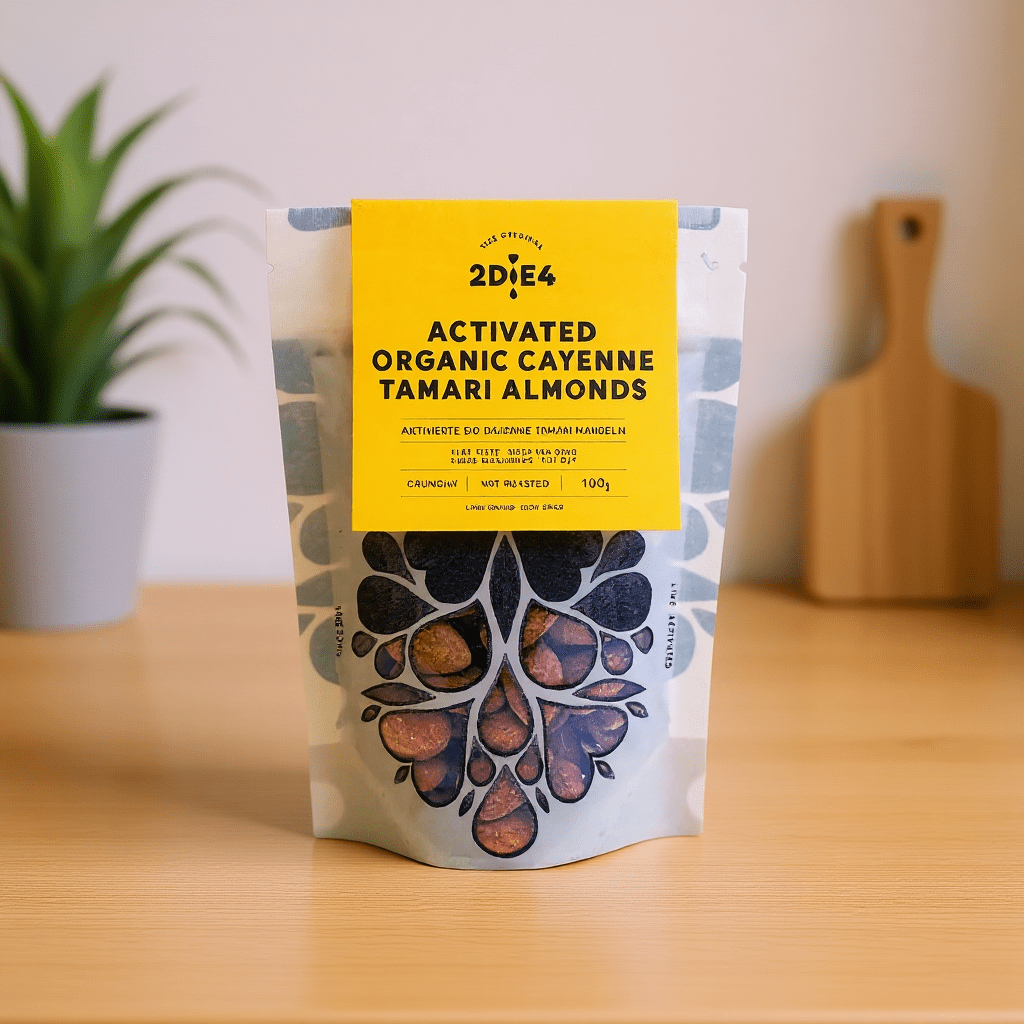 Activated Organic Cayenne Tamari Almonds 100g