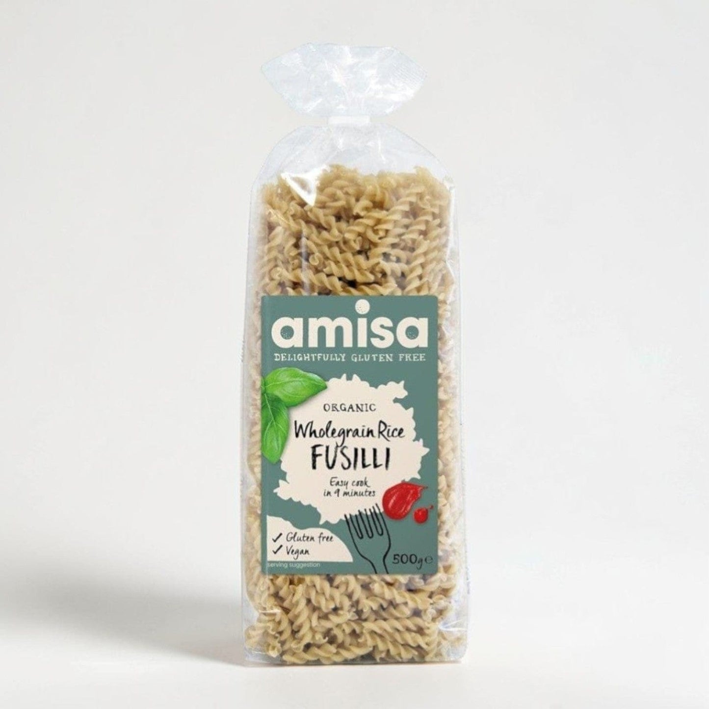 Organic Wholegrain Rice Fusilli Pasta 500g
