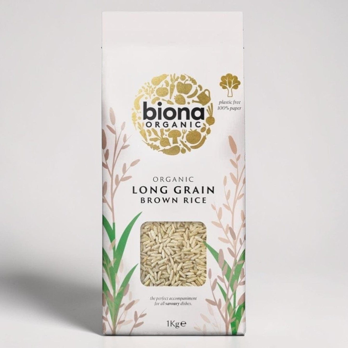 Organic Long Grain Brown Rice 1kg by Biona