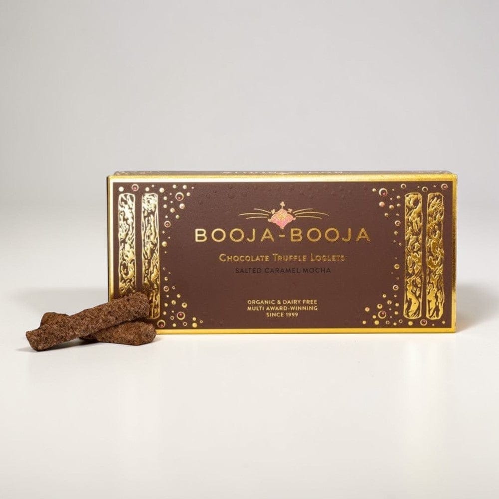 Hazelnut Crunch Chocolate Truffle Loglets 115g by Booja-Booja