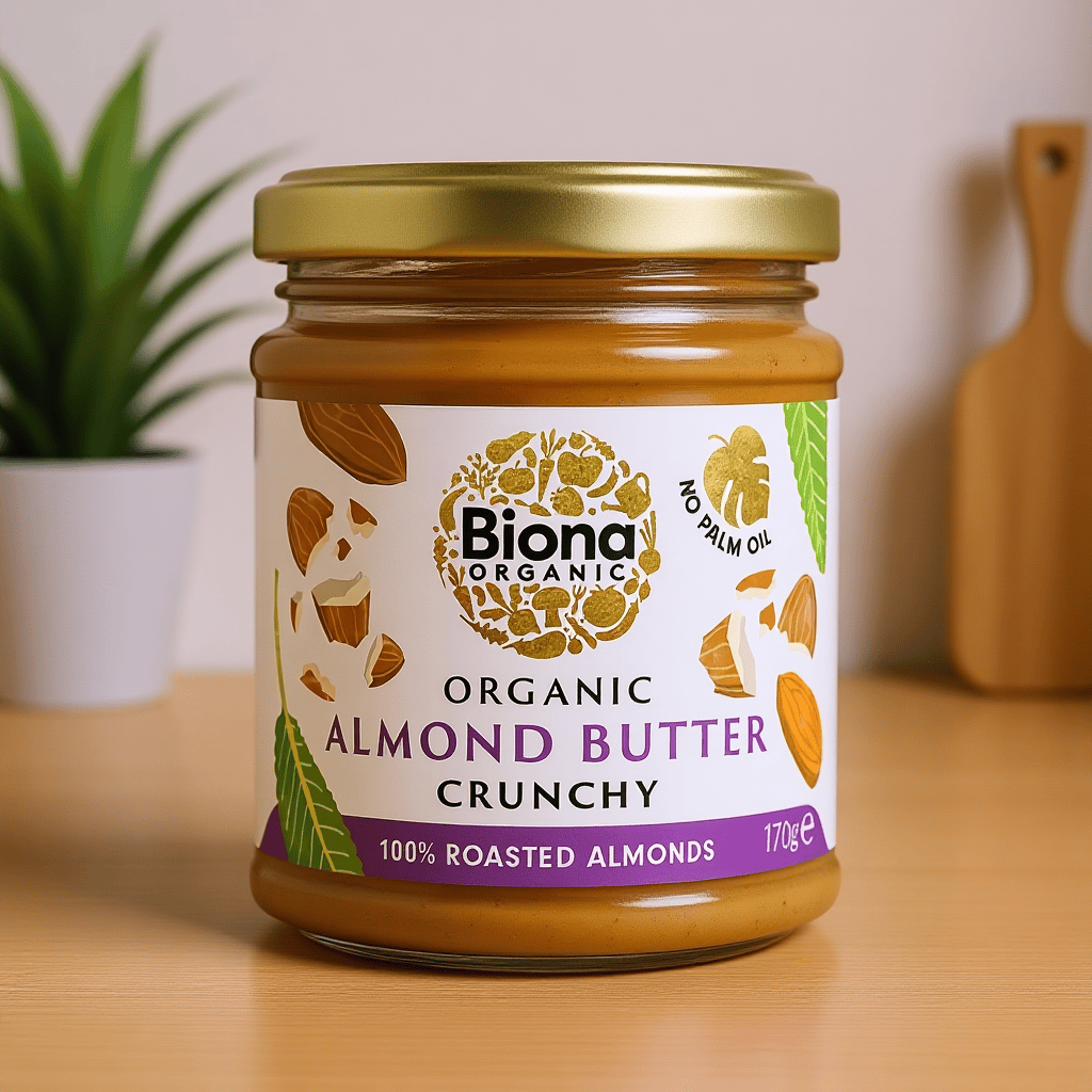 Organic Almond Butter Crunchy 170g
