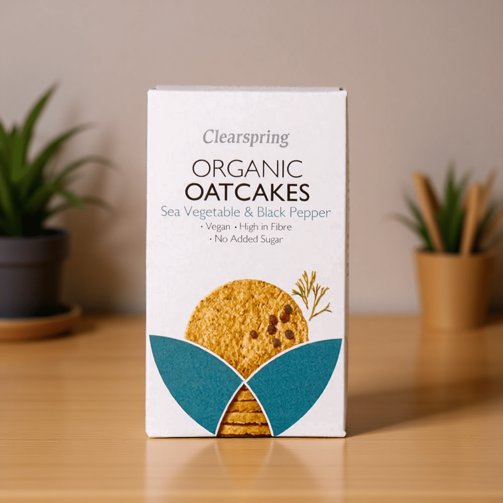 Organic Scottish Oatcakes Sea Veg & Black Pepper 200g