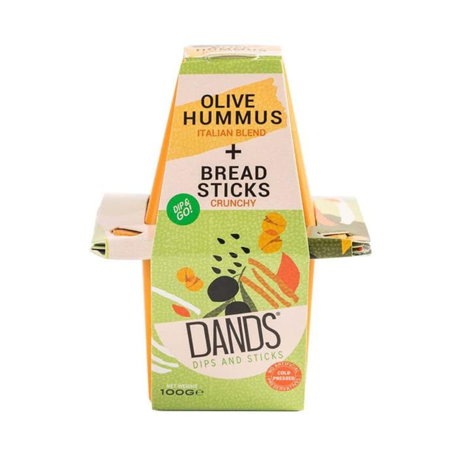 Fresh Olive Hummus & Breadsticks