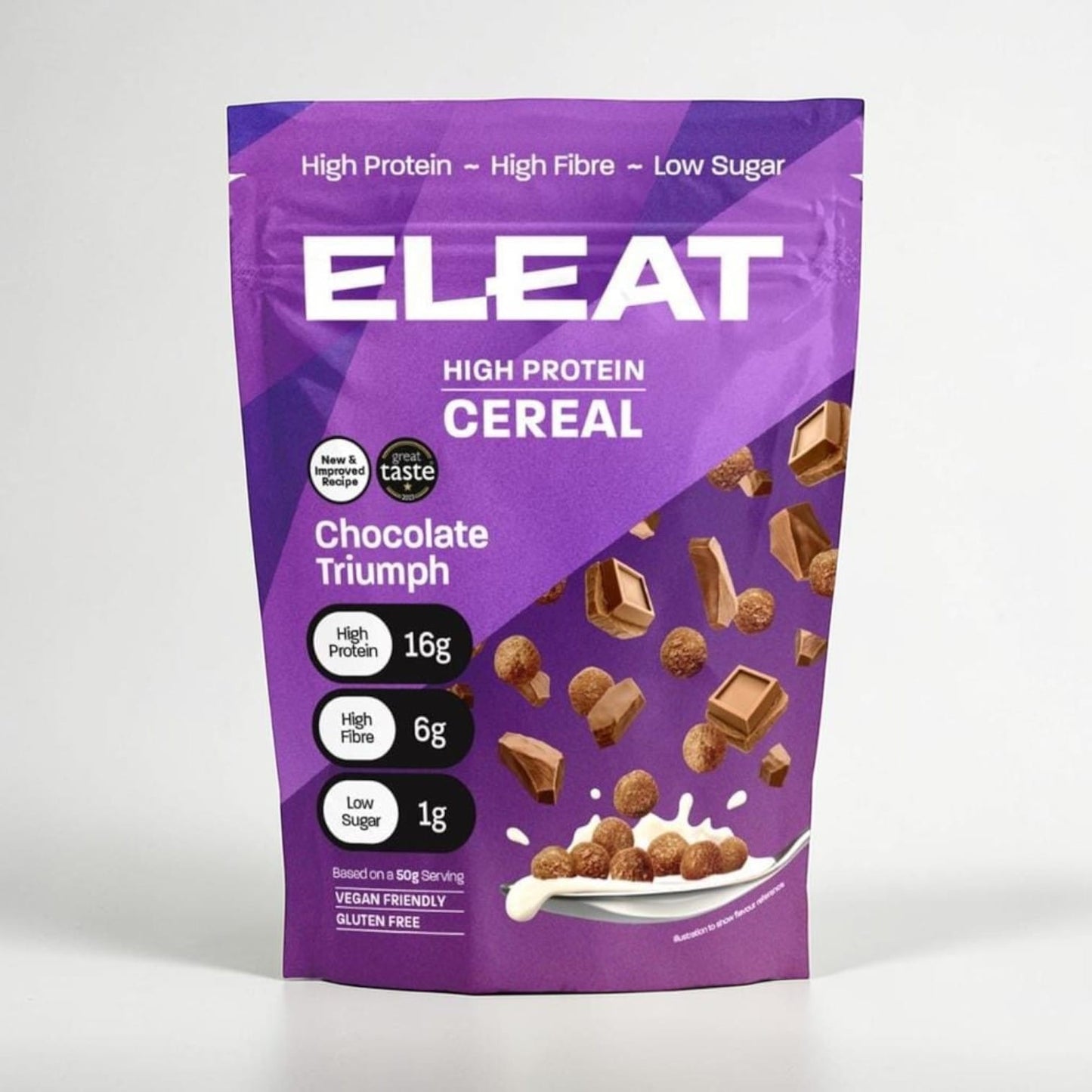 Chocolate Triumph High Protein Cereal 250g by ELEAT
