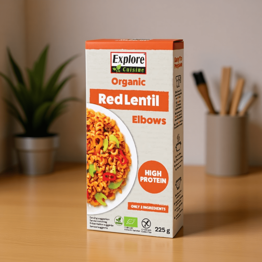 Organic Red Lentil Elbows 225g