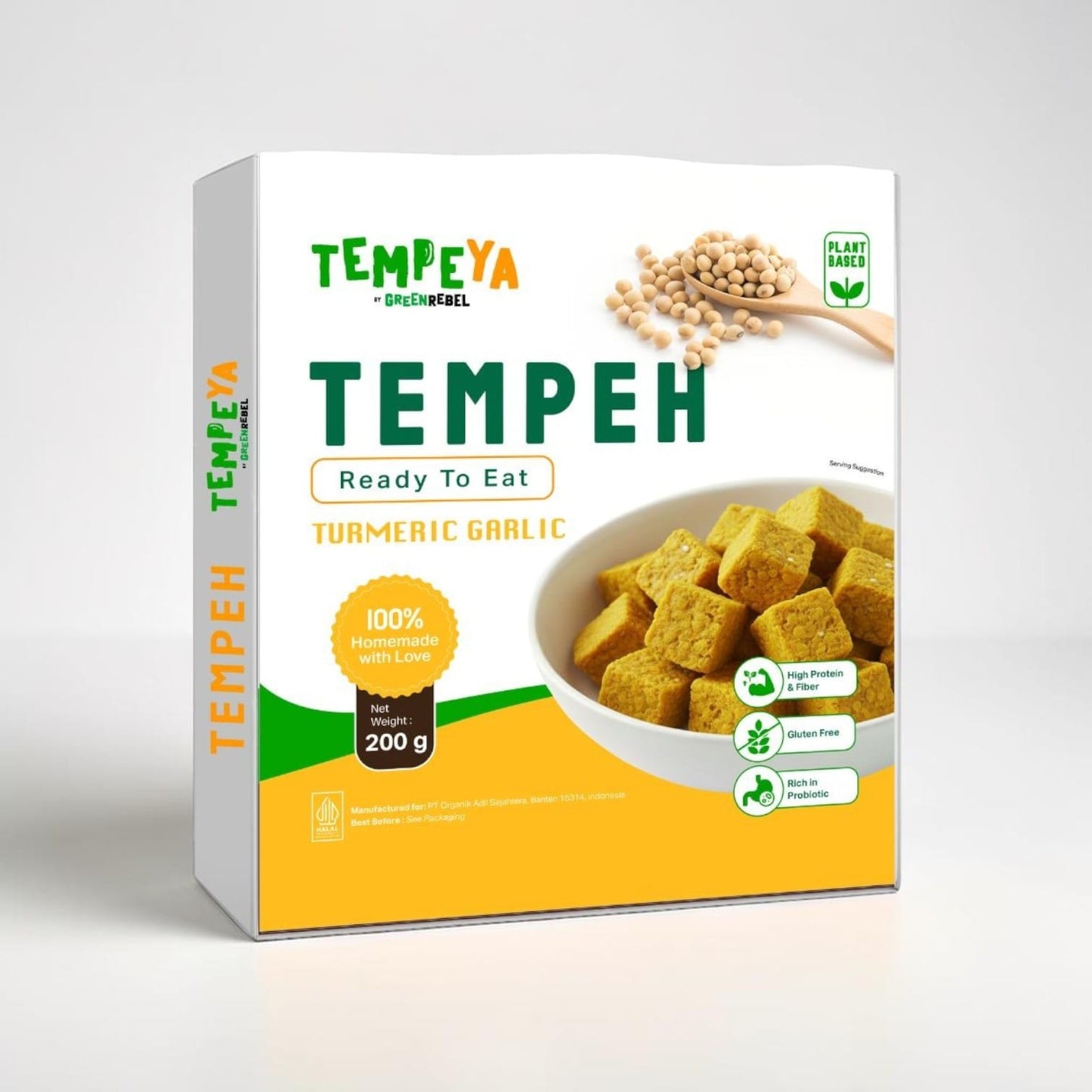 Turmeric Garlic Tempeh Ready to Eat