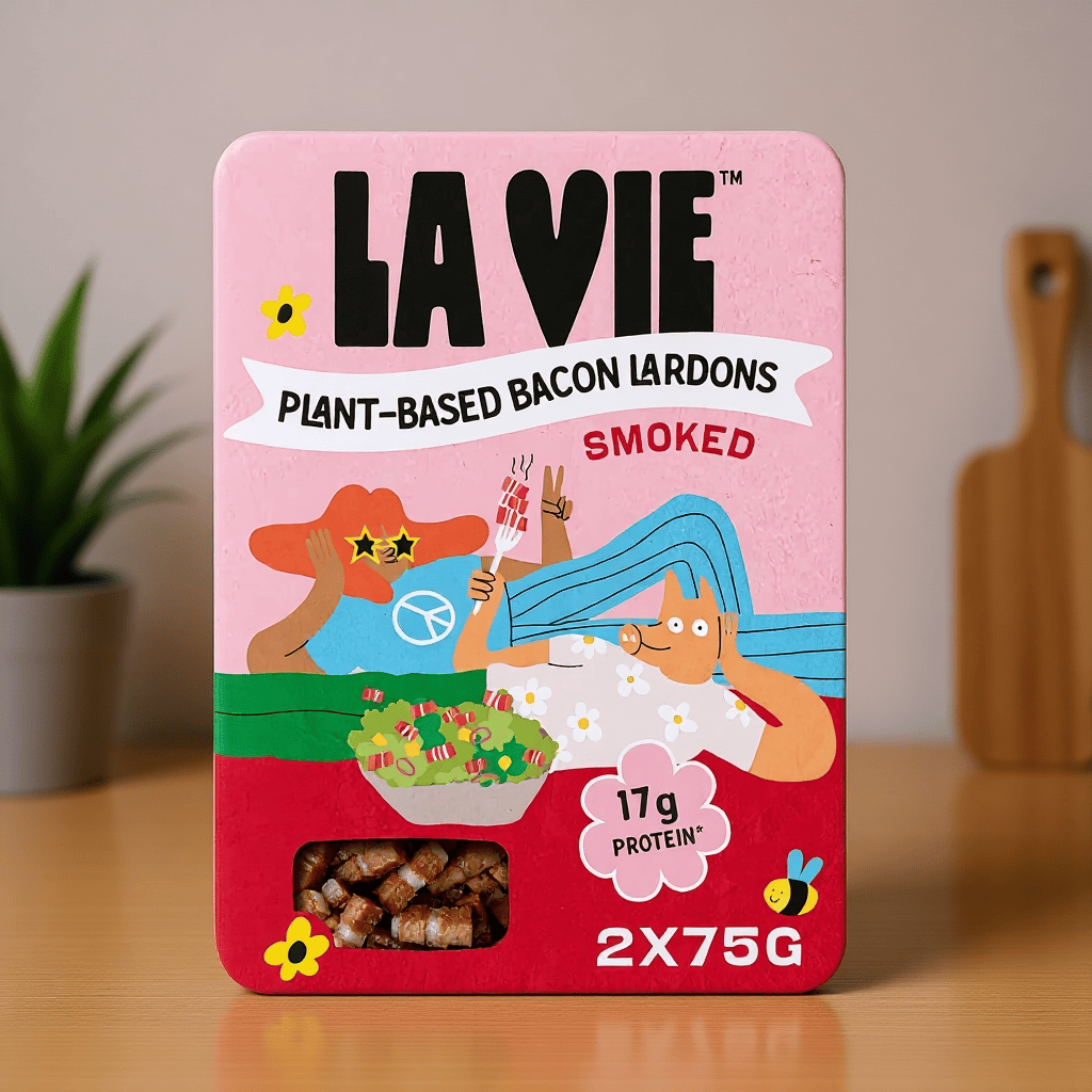 Smoked Plant-Based Bacon Lardons 150g