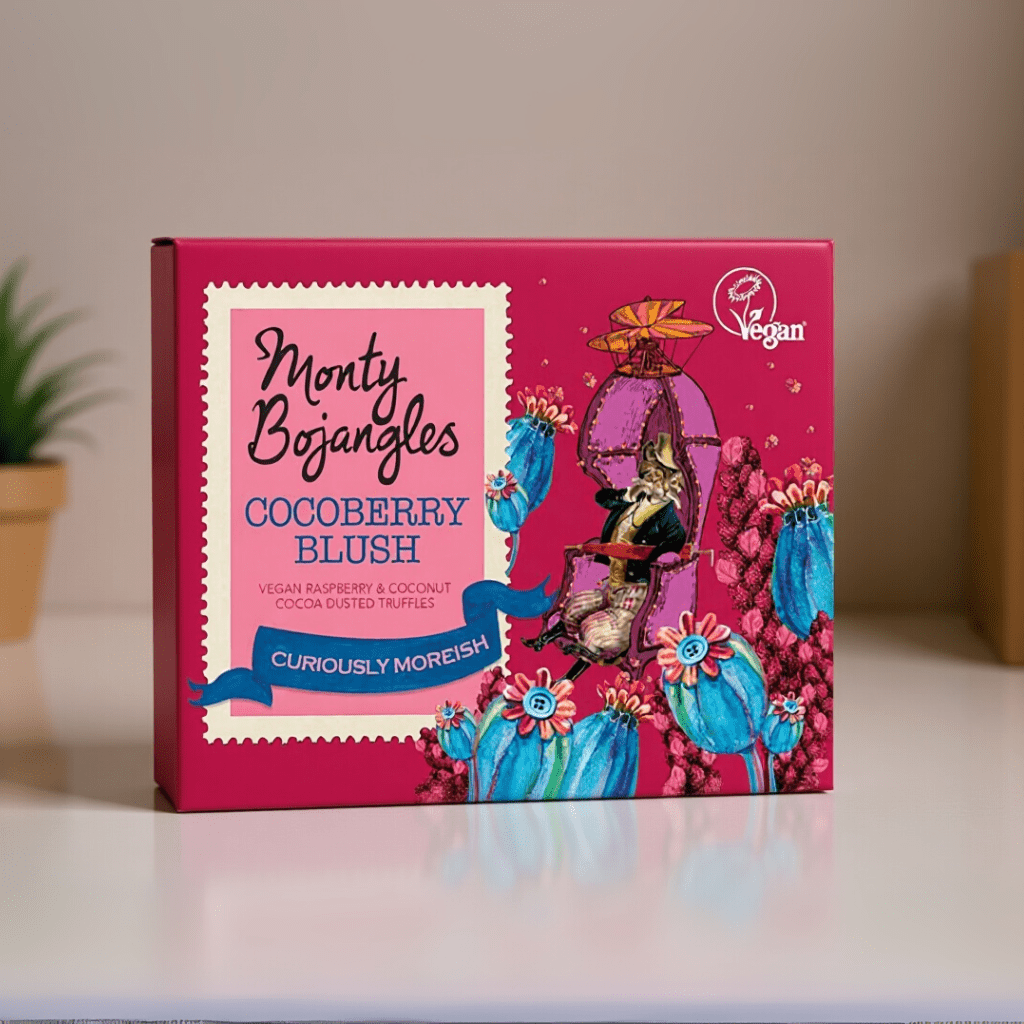 Cocoberry Blush cocoa dusted truffles Gift Cube 100g