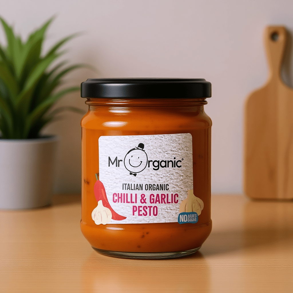 Chilli & Garlic Pesto 190g by Mr Organic
