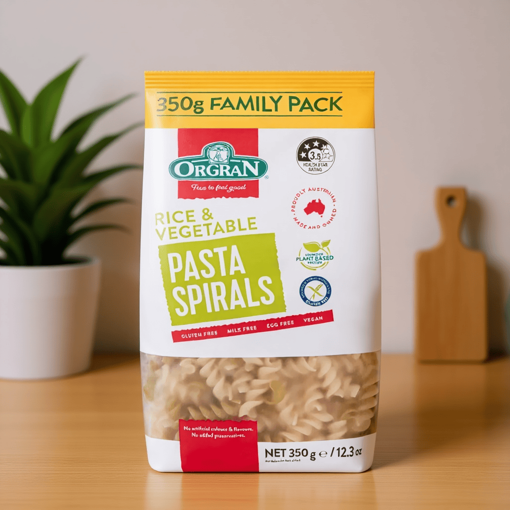 Vegetable Rice Spirals Pasta 350g