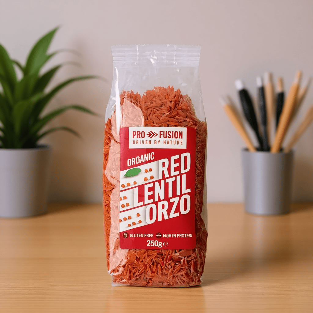 Organic Red Lentil Orzo 250g