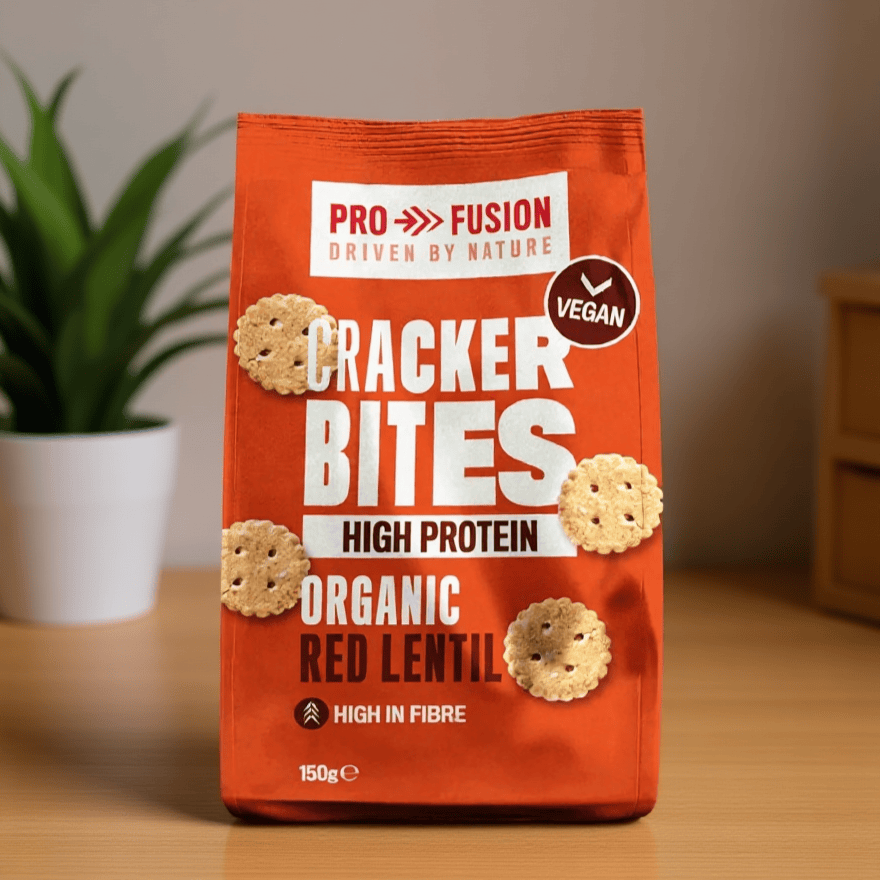 Organic High Protein Red Lentil Cracker Bites 150g