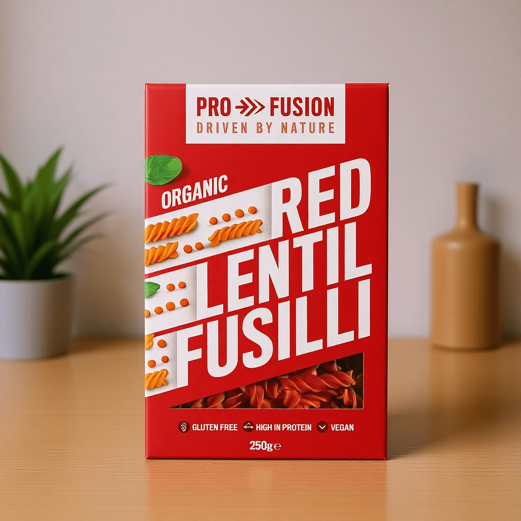 Organic Red Lentil Fusilli 250g