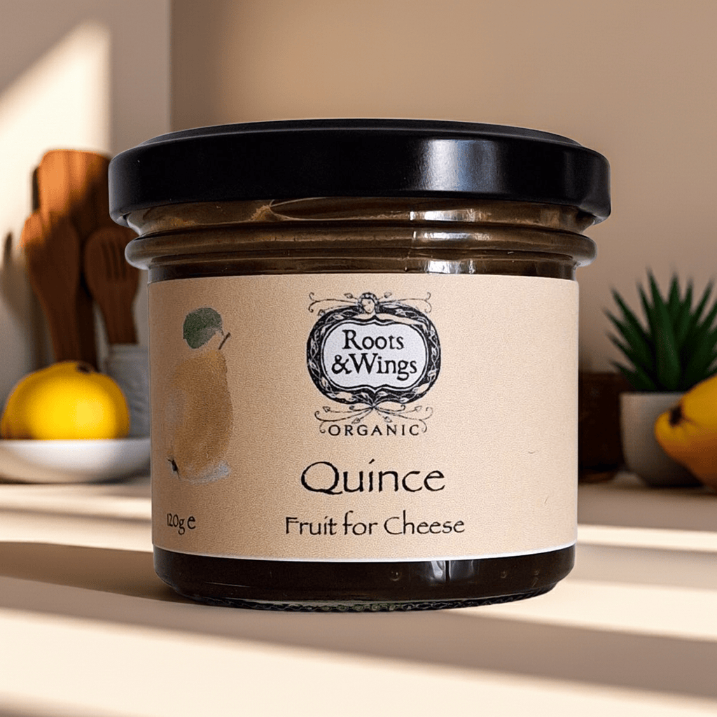 A delicately sweet quince paste made to complement fine cheeses. Soft-set and subtly tangy for perfect pairing on a cheeseboard.