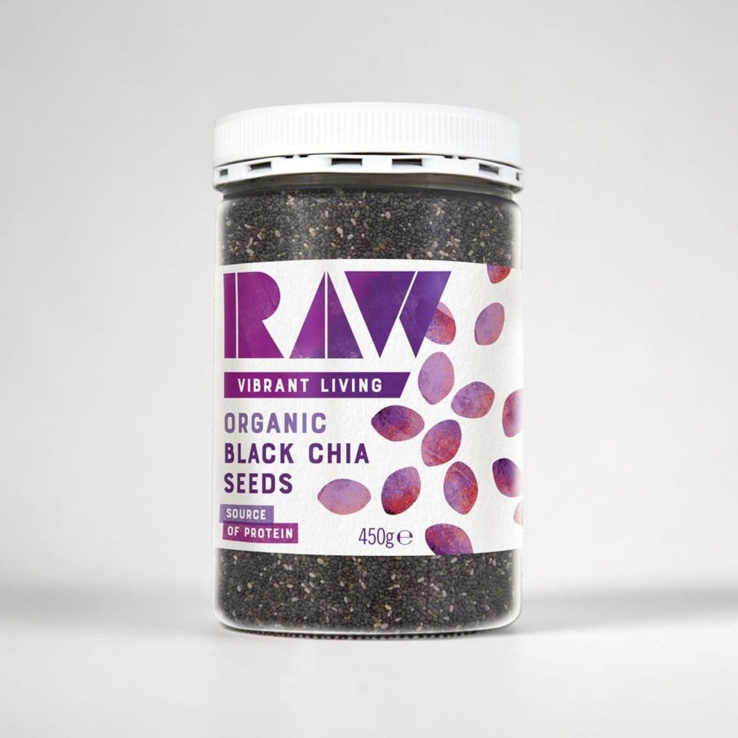 Organic Black Chia Seeds 450g by Raw Health