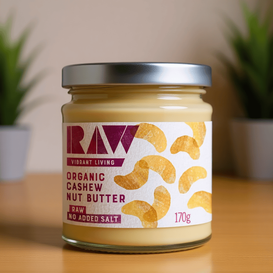 Organic Raw Whole Cashew Butter 170g