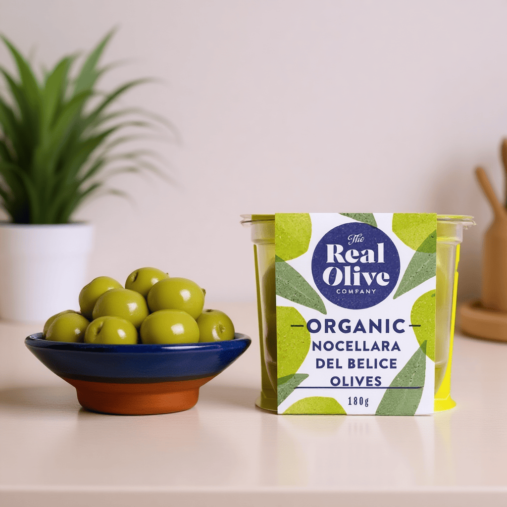 Organic Nocellara del Belice Olives 180g