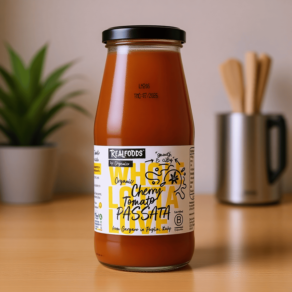 Organic Cherry Tomato Passata 420g by Realfoods