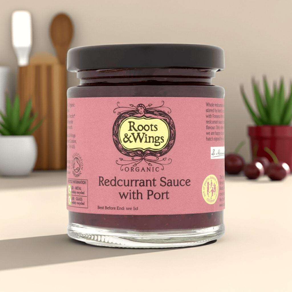 A rich, tangy redcurrant sauce enhanced with a splash of port. The perfect accompaniment for festive mains and nut roasts.