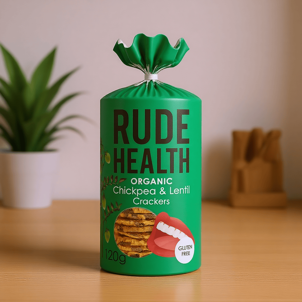 Chickpea & Lentil Crackers 120g by Rude Health