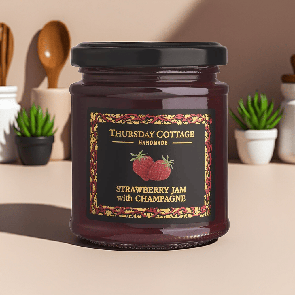 Strawberry Jam with Champagne 210g by Thursday Cottage