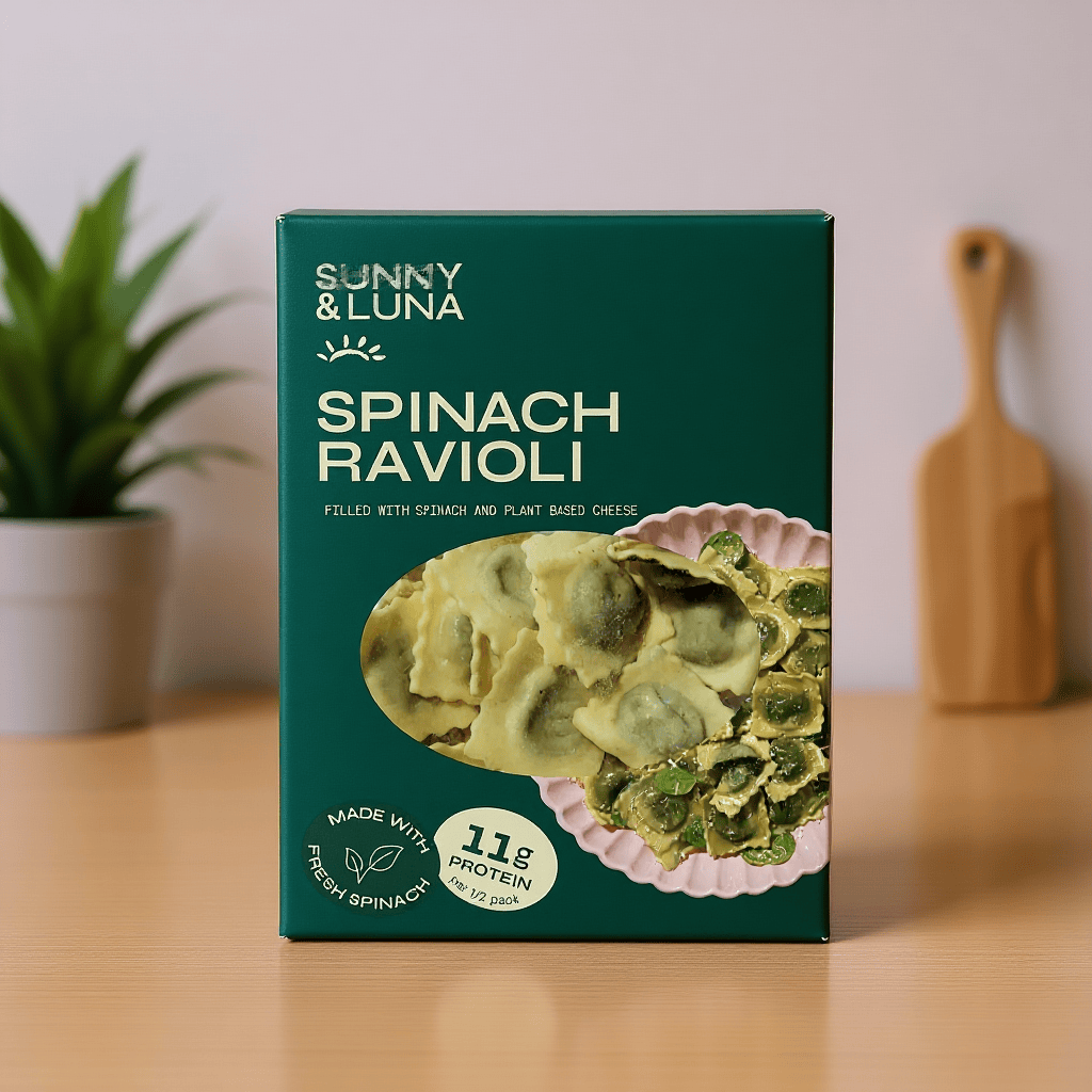 Spinach Ravioli 250g by Sunny & Luna