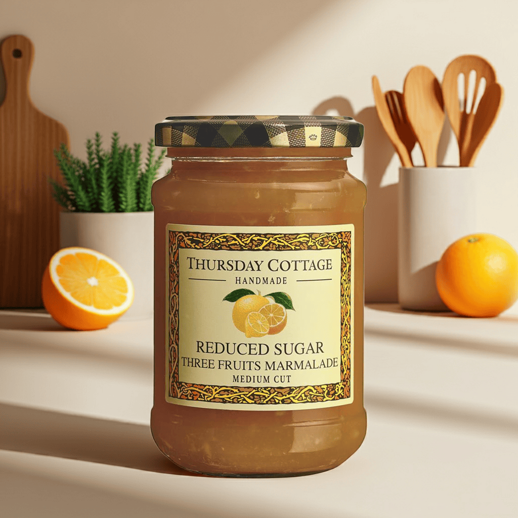 Reduced Sugar Three Fruits Marmalade 315g by Thursday Cottage