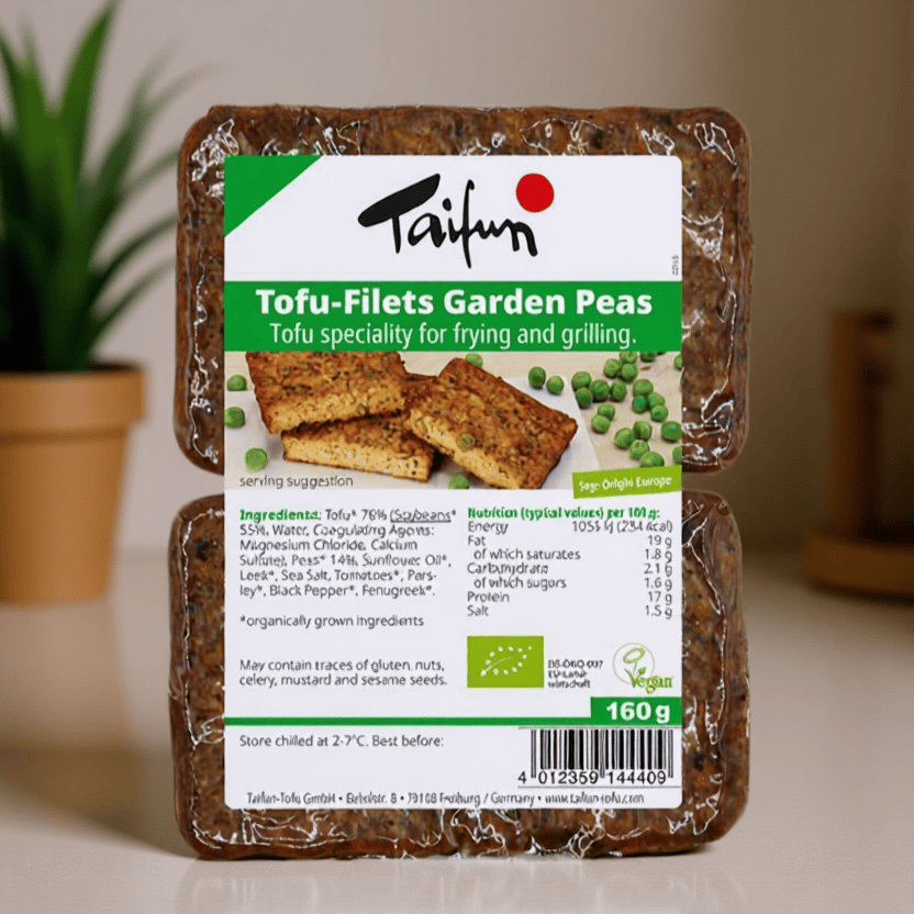 Organic Tofu Filets Garden Peas 160g