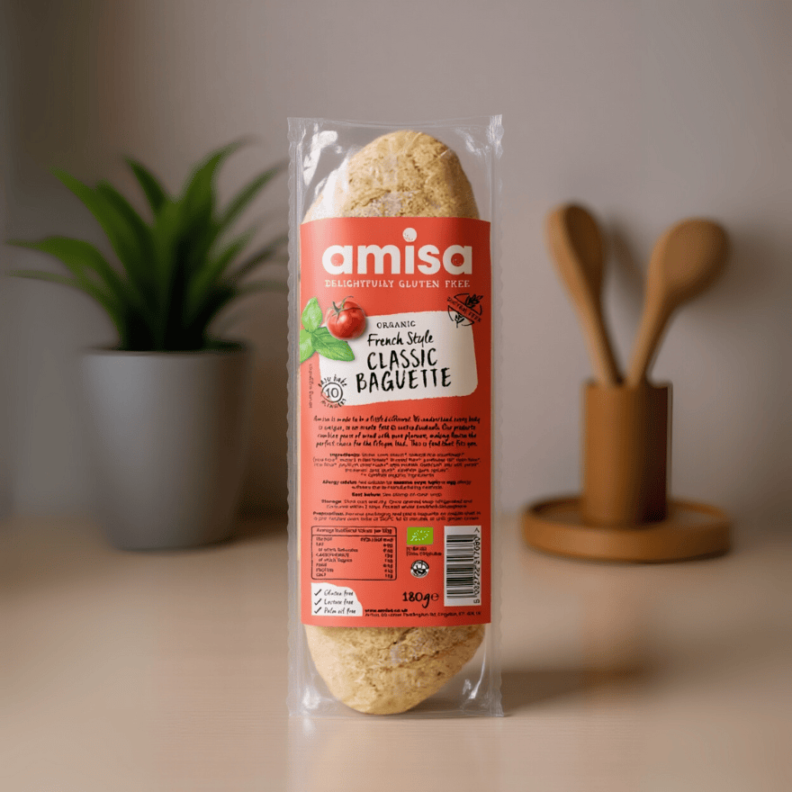Organic Gluten Free French Style Classic Baguette 180g