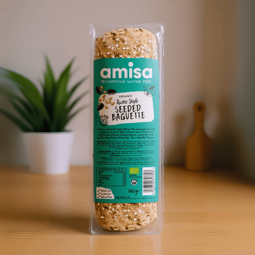 Organic Rustic Style Seeded Baguette 160g