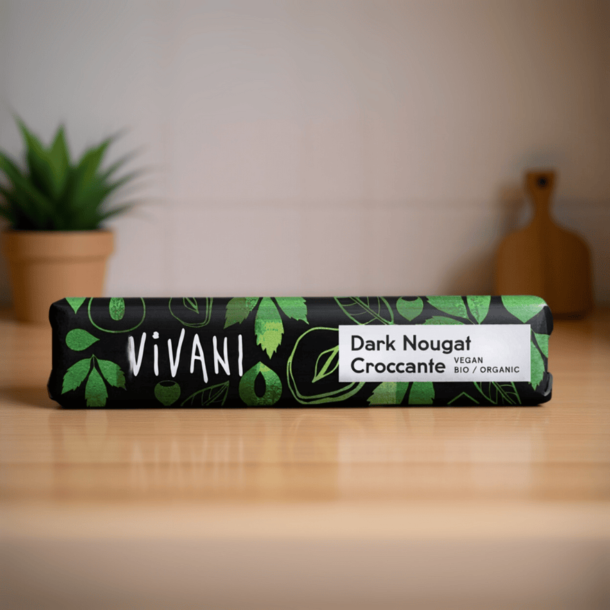 Mini Dark Nougat Croccante Chocolate Vegan Organic 35g