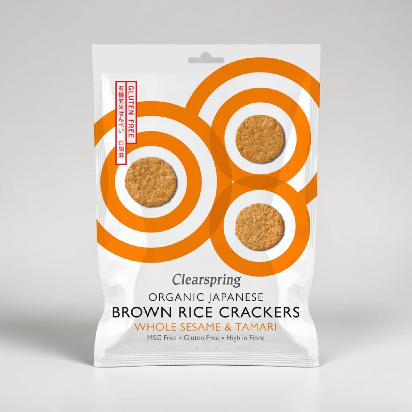 Organic Rice Crackers - Whole Sesame by Clearspring