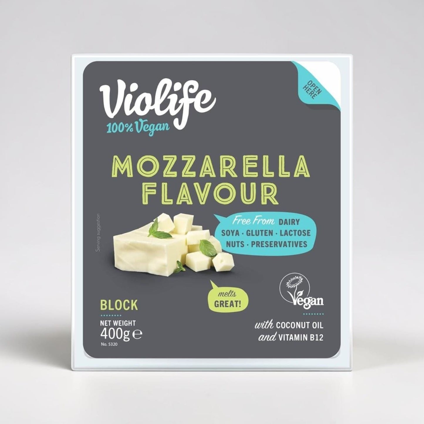 Mozzarella Block 400g by Violife