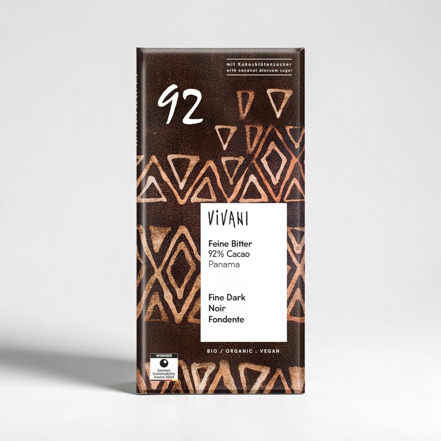 Dark 92% Chocolate Vegan Organic 80g