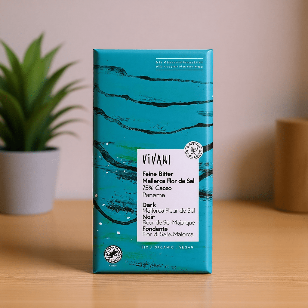 Dark Salted Chocolate 75% Vegan Organic 80g