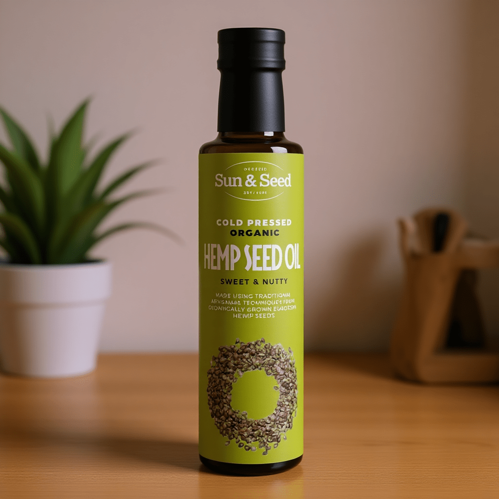 Organic Hemp Seed Oil-cold pressed 250g
