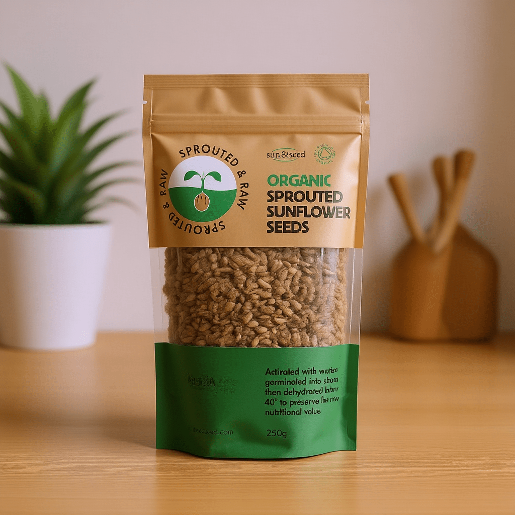 Organic Sprouted & Raw Sunflower Seeds 250g