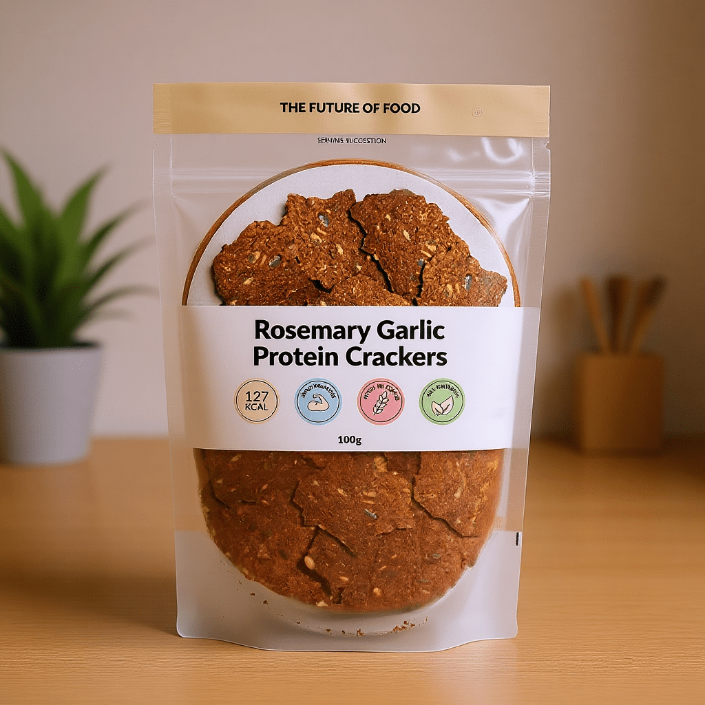 Rosemary Garlic Protein Crackers 100g