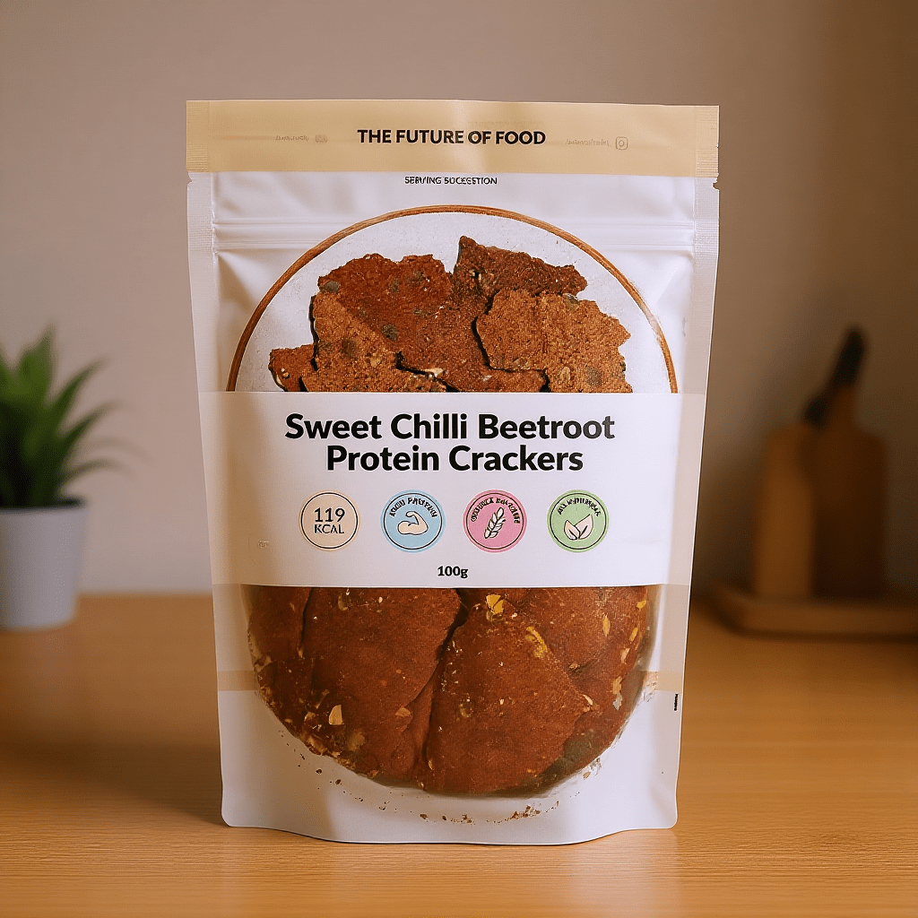 Sweet Chilli Beetroot Protein Crackers 100g