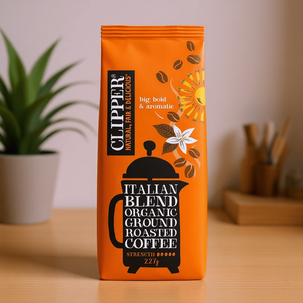 Organic Italian Blend Roast & Ground Coffee 227g