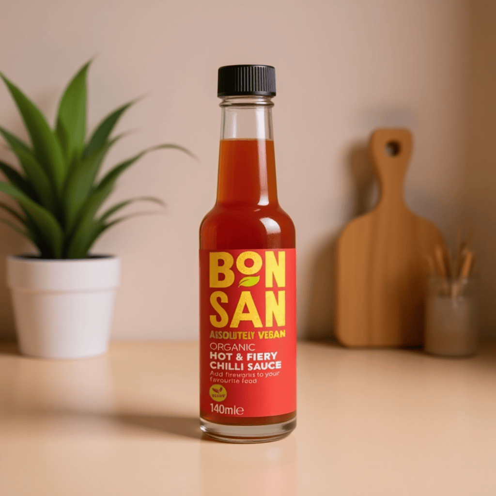 Organic Hot & Fiery Chilli Sauce 140g