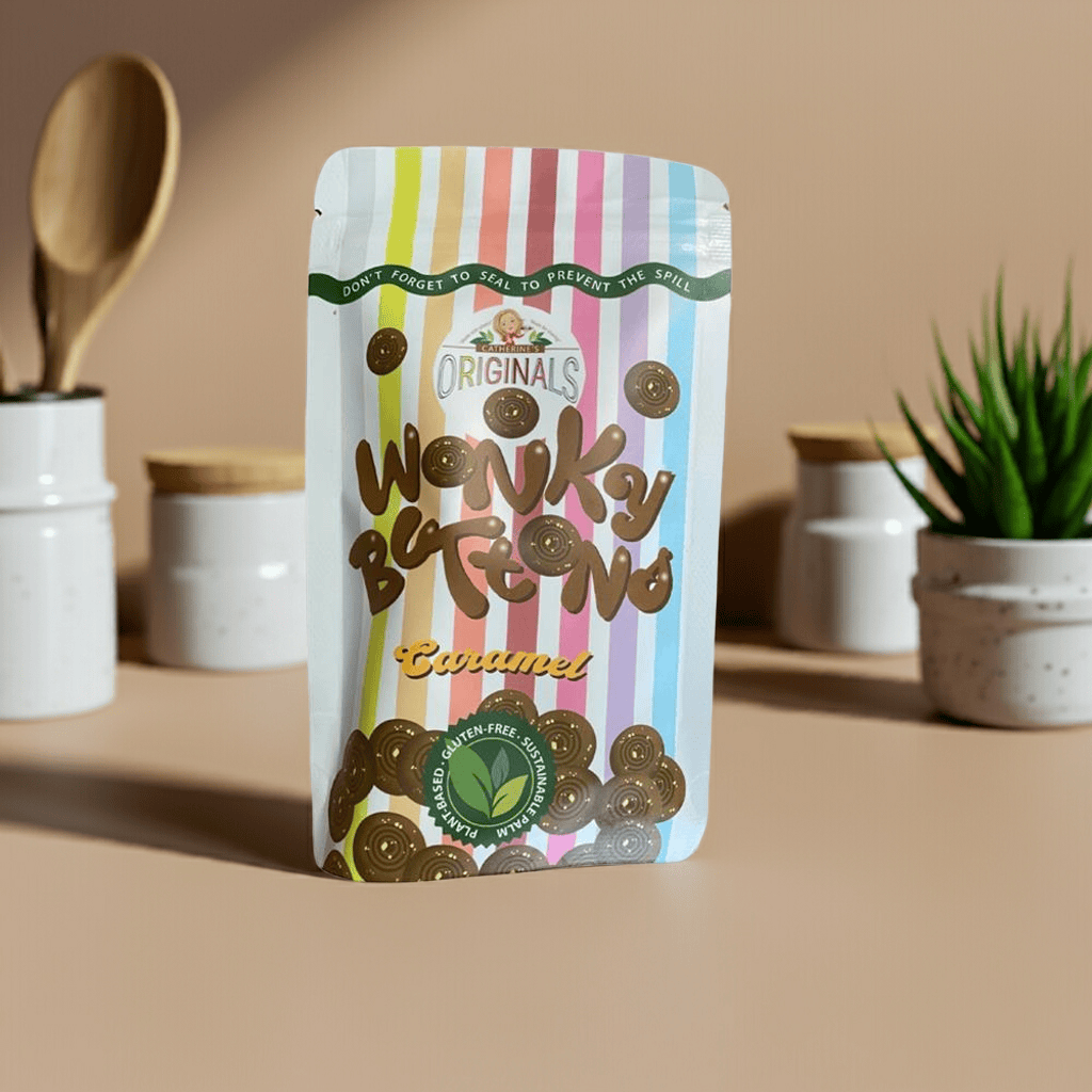 Imperfectly shaped, irresistibly smooth milk-style chocolate with gooey caramel. Ethical, wonky, and wildly moreish.