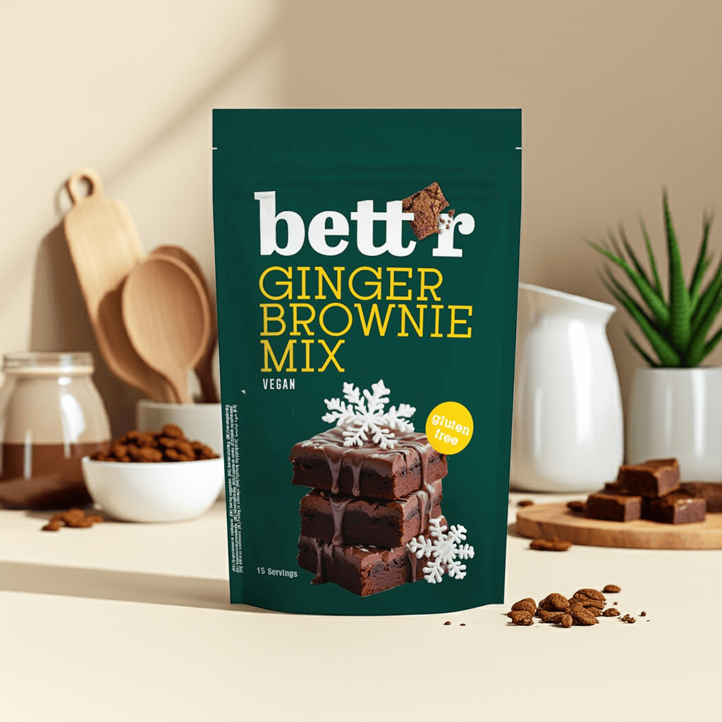 A festive baking mix combining rich cocoa with warming gingerbread spice. Quick to whip up and perfect for cosy, seasonal moments.
