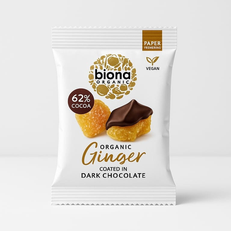 Organic Dark Chocolate Ginger 60g
