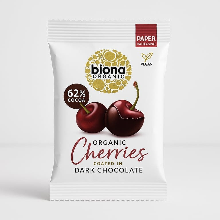 Organic Dark Chocolate Cherries 45g by Biona