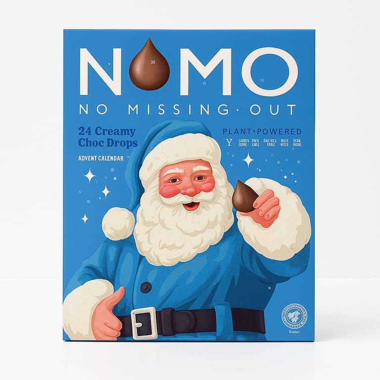 Chocolate Advent Calendar 70g by Nomo
