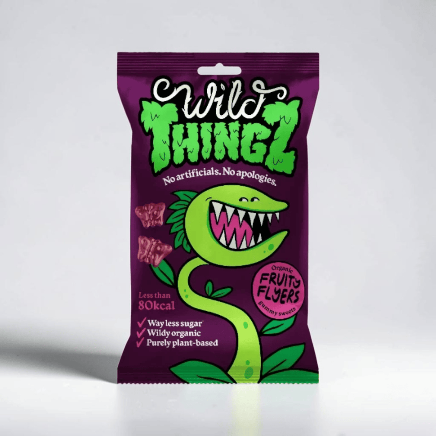Saporia | Artisan UK Vegan Cheesemonger & Deli 25g pack of Wild Thingz organic bug-shaped fruity gummy sweets