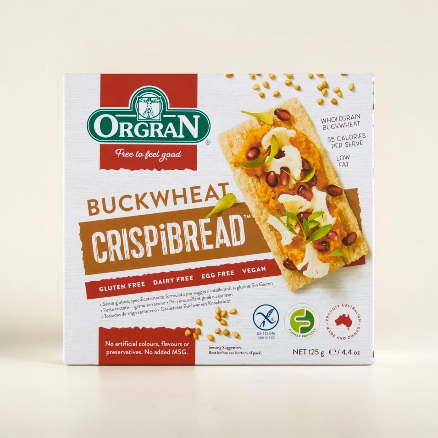 Buckwheat Crispbread 125g by Orgran