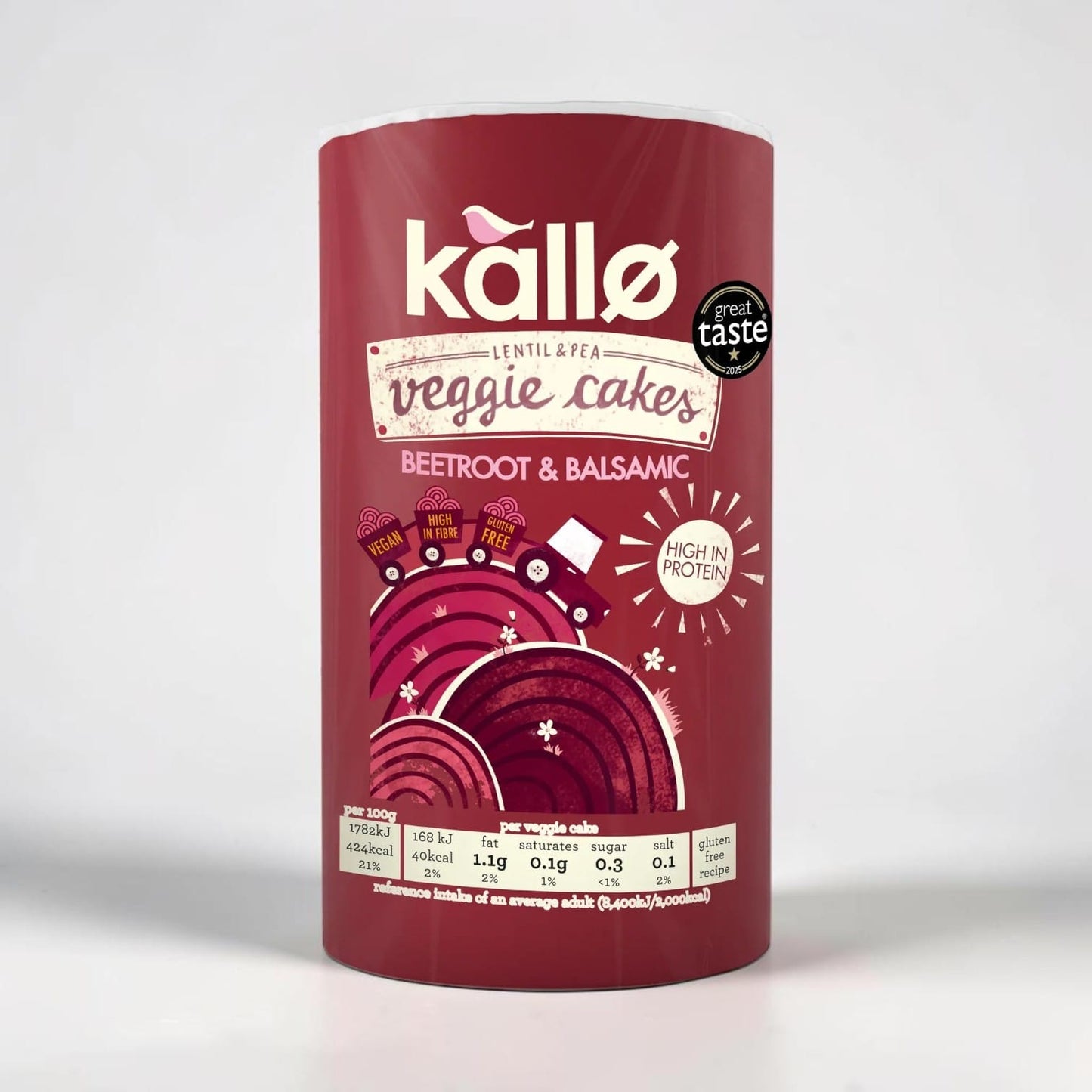 Beetroot & Balsamic Veggie Cakes by Kallo